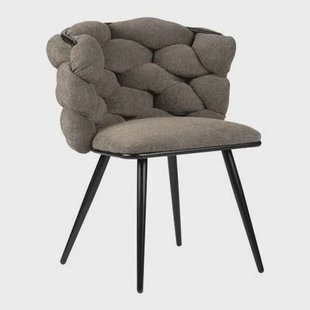 Pole to Pole Rock Eetkamerstoel - Geweven Stof - Taupe