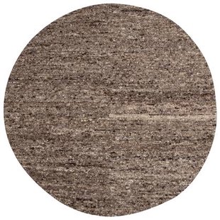 WOOOD Efia Vloerkleed Rond - Wol - Bruin Melange - Ø200 cm