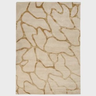 Beliani - MAKOLA - Vloerkleed - Beige - 160 x 230 cm - Viscose