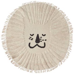 Beliani - BADHANI - Laagpolig vloerkleed - Beige - 120 cm - Katoen