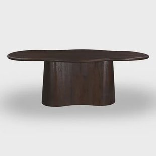 Giga Meubel - Eettafel Jessie Organisch Donkerbruin 180cm