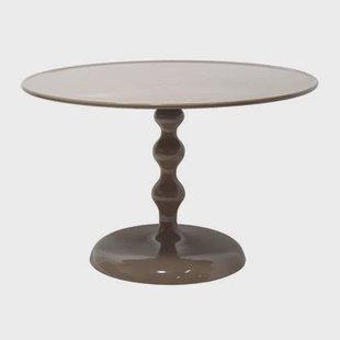 Giga Meubel - Salontafel Rond - Taupe Glans - 59x59x38,5cm - Carien