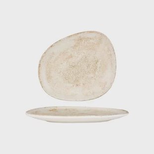 Bonna Gebaksbord - Nacrous - Porselein - 24 cm - set van 6