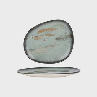 Bonna Gebaksbord - Madera - Porselein - 24 cm - set van 6