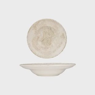 Bonna Pastabord - Nacrous - Porselein - 24 cm (400cc) - set van 2