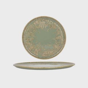 Bonna Pizzabord - Sage Snell - Porselein - 32 cm - set van 2