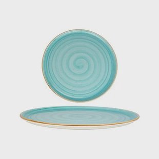 Bonna Pizzabord - Aqua - Porselein - 32 cm - set van 2