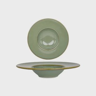 Bonna Pastabord - Sage Hygge - Porselein - 28 cm (400cc) - set van 2