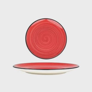 Bonna Gebaksbord - Aura Passion - Porselein - 23 cm - set van 6