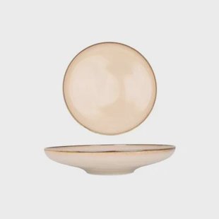 Bonna Diep bord - Sand Hygge - Porselein - 25 cm 1300 cc - set van 6