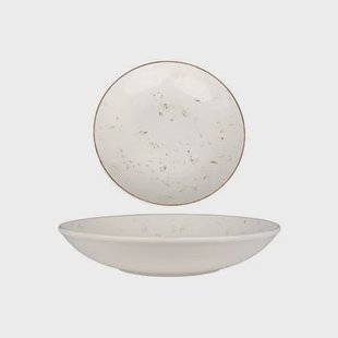 Bonna Diep bord - Grain - Porselein - 25 cm (1300cc) - set van 6