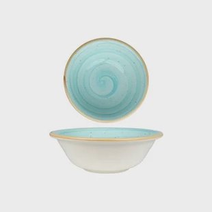 Bonna Kommetje - Aqua - Porselein - 16 cm (400 cc) - set van 6