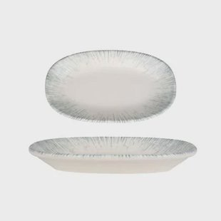 Bonna Serveerschaal - Iris - Porselein - 24x14 cm - set van 2