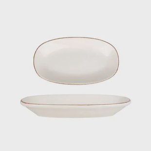 Bonna Serveerschaal - Retro - Porselein - 24x14 cm - set van 2