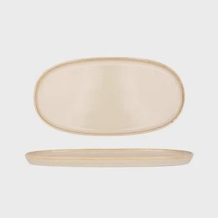 Bonna Serveerschaal - Sand Hygge - Porselein - 30 cm - set van 2