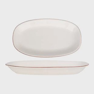 Bonna Serveerschaal - Retro - Porselein - 34x19 cm - set van 2