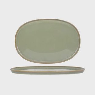 Bonna Serveerschaal - Sage Hygge - Porselein - 34 cm - set van 2