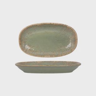 Bonna Serveerschaal - Sage Snell - Porselein - 24x14 cm - set van 2