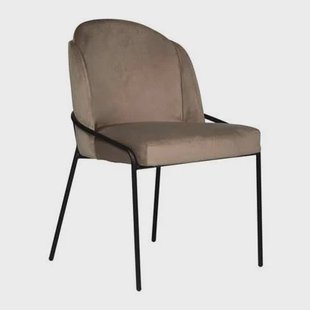 Pole to Pole Fjord Eetkamerstoel - Velvet - Duifgrijs