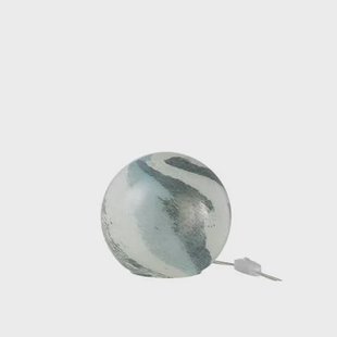 J-Line Tafellamp Dany Strepen Glas Blauw Groen