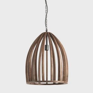 Light&living Hanglamp Ø47x56 cm HARANKA hout chocolade bruin