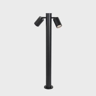 QAZQA Staande buitenlamp zwart 80 cm IP44 verstelbaar 2-lichts - Duo QAZQA Staande buitenlamp zwart 80 cm IP44 verstelbaar 2-lichts - Duo