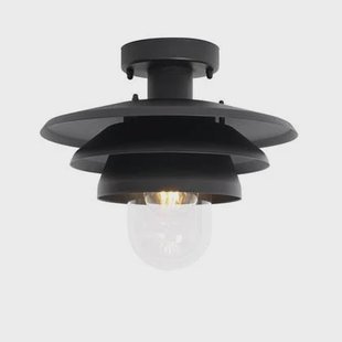 QAZQA Design buiten plafondlamp zwart IP44 - Morty QAZQA Design buiten plafondlamp zwart IP44 - Morty