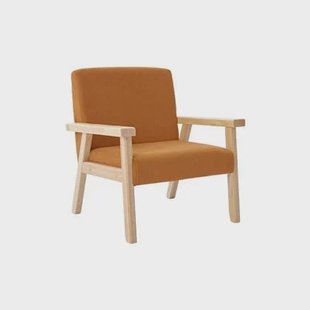 sweeek - Scandinavische kinderfauteuil in corduroy en rubberhout sweeek - Scandinavische kinderfauteuil in corduroy en rubberhout