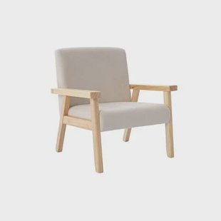 sweeek - Scandinavische kinderfauteuil in corduroy en rubberhout sweeek - Scandinavische kinderfauteuil in corduroy en rubberhout