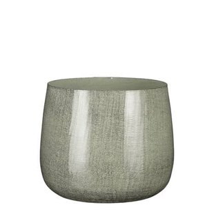 Mica Decorations Benson Bloempot - H22 x Ø24 cm - Metaal - Lichtgrijs Mica Decorations Benson Bloempot - H22 x Ø24 cm - Metaal - Lichtgrijs