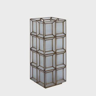 PTMD Layra White milk glass table lamp antique high