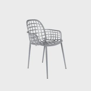 Zuiver Albert Kuip Tuin Armstoel Lichtgrijs - Set van 2