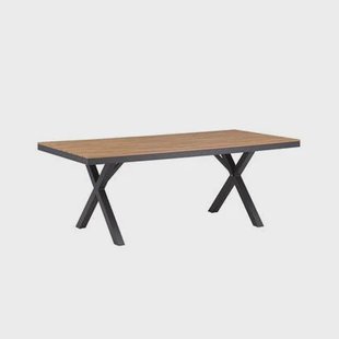 Rebellenclub Dandy Tuintafel - 200 x 100cm - Zwart|Bruin