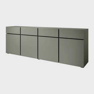 Meubella - Dressoir Cainan - Groen - 225 cm