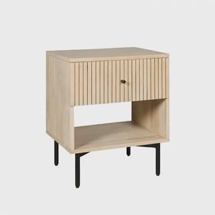 Nachtkastje Arabi - Hout - Mango|Hout - Naturel - Hout