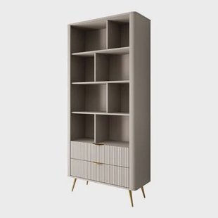 Meubella - Boekenkast Lima - Beige - 88 cm