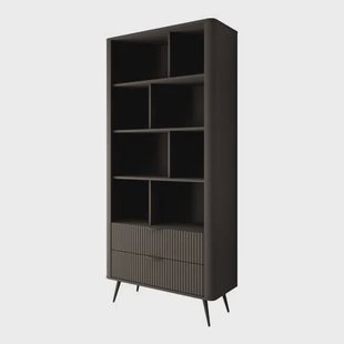 Meubella - Boekenkast Lima - Zwart - 88 cm