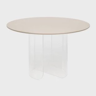 FÉST Plateau eettafel 120 transparant sand blad