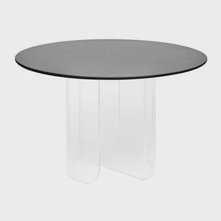 FÉST Plateau eettafel 120 transparant zwart blad