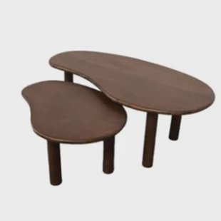 Brix - Salontafels - Brix Nubi Brown Set of 2 - Bruin