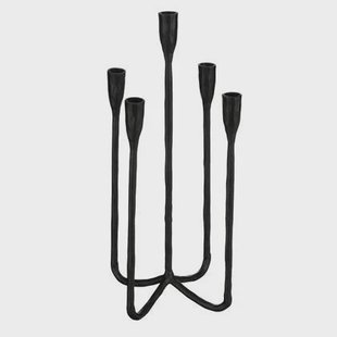 Mica Decorations Christy Kandelaar - L23 x B23 x 44 cm - Zwart