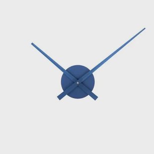Karlsson Wandklok Little Big Time Mini Metallic - Blauw - Ø41cm Karlsson Wandklok Little Big Time Mini Metallic - Blauw - Ø41cm