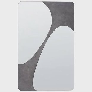 Beliani - ORMES - Wandspiegel - Grijs - 70 x 110 cm - Glas