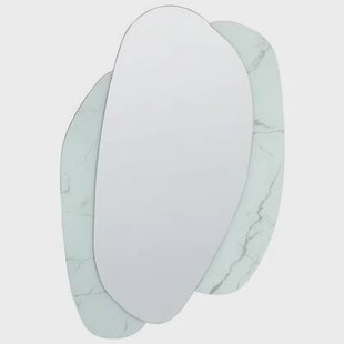 Beliani - PANNES - Wandspiegel - Wit - 80 x 117 cm - Glas