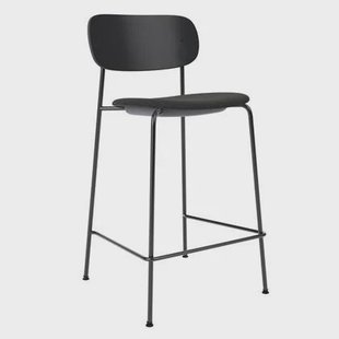 Audo Copenhagen Co Counter barkruk H97 zitting Re-wool 0198 zwart Audo Copenhagen Co Counter barkruk H97 zitting Re-wool 0198 zwart
