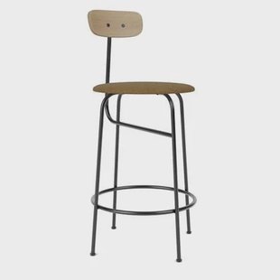 Audo Copenhagen Afteroom Counter barkruk H92 zitting Bouclé 06 naturel