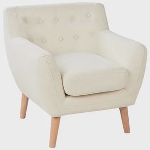 Beliani - MOTALA - Chesterfield fauteuil - Lichtbeige - Polyester
