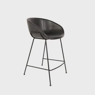 Zuiver Feston Barkruk 65 cm Zwart - Set van 2 Zuiver Feston Barkruk 65 cm Zwart - Set van 2