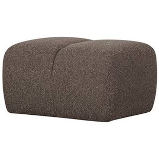 WOOOD Mojo Poef - Bouclé - Bruin Melange - 80x60x45