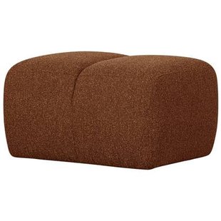WOOOD Mojo Poef - Bouclé - Roest Bruin Melange - 80x60x45